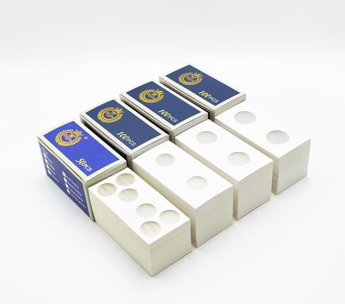 Boen 2400PCS Coin Flips في 6 أحجام من حاملي عملة الورق المقوى لـ Colletors 2x2 Inch Coin Coin Flips لجمع العملة المعدنية (Coin Flips 6-2400) in Kuwait