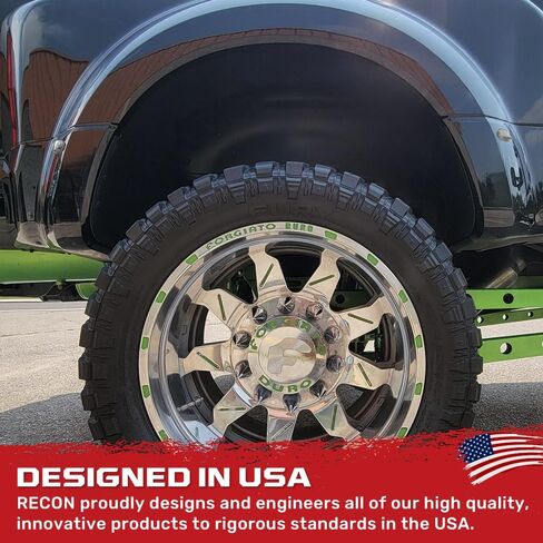 RECON - 2011-2024 Super Duty F350 F450 F550 Dually Fender LED Lights White or Amber & Red Smoked or Clear Lens (4-Piece Set) - Multiple Lens & Colors (WHITE LED, CLEAR LENS) in Saudi Arabia