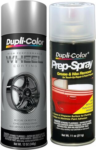 DUPLI-COLOR HWP101 Silver High Performant Wheel Bundle مع Spray Prep (عنصران) in Saudi Arabia