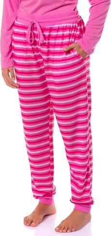 INTIMO Barbie Women's Classic Retro Logo 2-Piece Long Sleeve Sleepwear Jogger Pajama Set Loungewear in Saudi Arabia