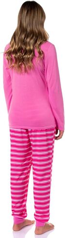 INTIMO Barbie Women's Classic Retro Logo 2-Piece Long Sleeve Sleepwear Jogger Pajama Set Loungewear in Saudi Arabia