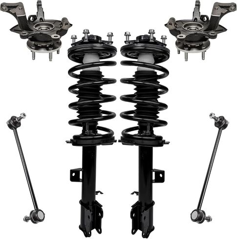 Detroit Axle - Front Steering Knuckles Kit for 05-12 Ford Escape, 05-11 Mazda Tribute Mercury Mariner, Steering Knuckles and Wheel Bearing Hubs Struts & Coil Spring Sway Bars Replacement Suspension in Saudi Arabia