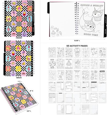 Fashion Angels Yummy Gummies Graphic Journal Set, Includes Sketch Book, Sticker Sheets, Writing Essentials, Tape & More, Ideal for Kids & Teens in Saudi Arabia