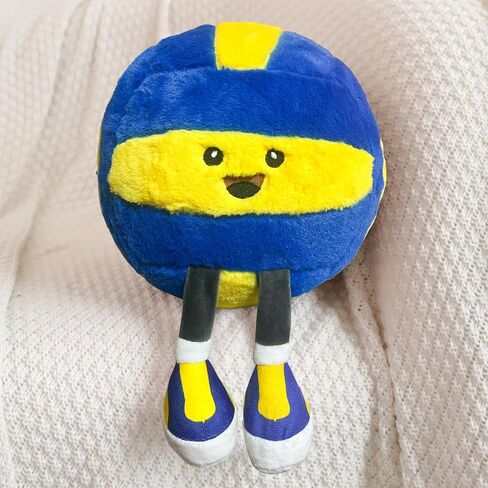Cute Soccer Ball Plush Toy Pillow, Soft Stuffed Animal Sports Decor Gift for Boys Kids Room, Adorable Soccer Throw Pillow for Birthday (11 inch) in Kuwait
