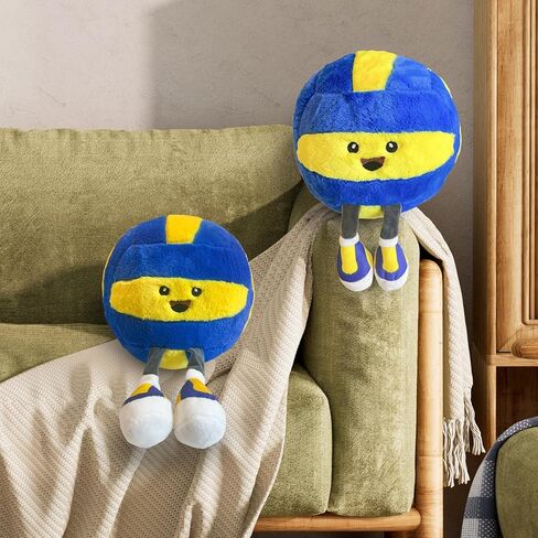 Cute Soccer Ball Plush Toy Pillow, Soft Stuffed Animal Sports Decor Gift for Boys Kids Room, Adorable Soccer Throw Pillow for Birthday (11 inch) in Kuwait