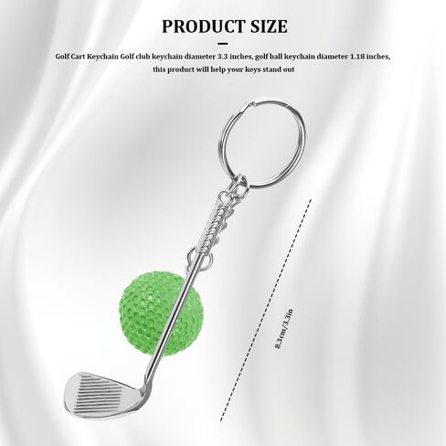 Golf Keychain, Metal Key Chain, Keychain Accessories Funny Golf Ball Keychains Suitable for Women Men Golf Ball Lovers (Blue) in Saudi Arabia