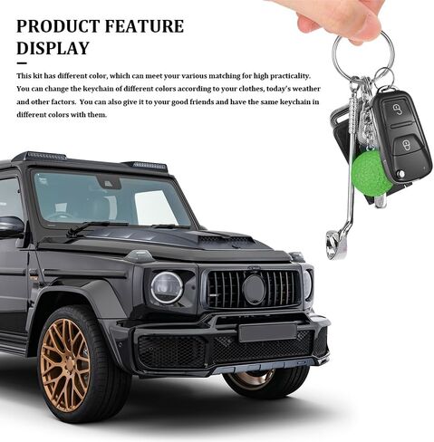 Golf Keychain, Metal Key Chain, Keychain Accessories Funny Golf Ball Keychains Suitable for Women Men Golf Ball Lovers (Blue) in Saudi Arabia
