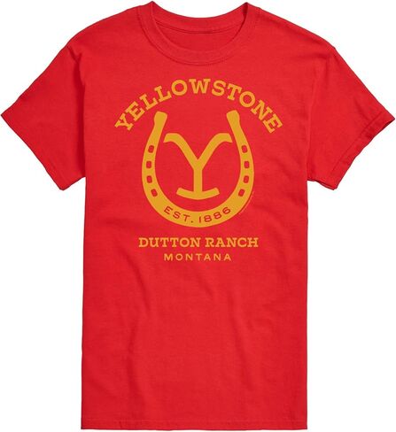 HYBRID APPAREL - Yellowstone - Horseshoe Lockup - Men's Short Sleeve Graphic T-Shirt in Kuwait