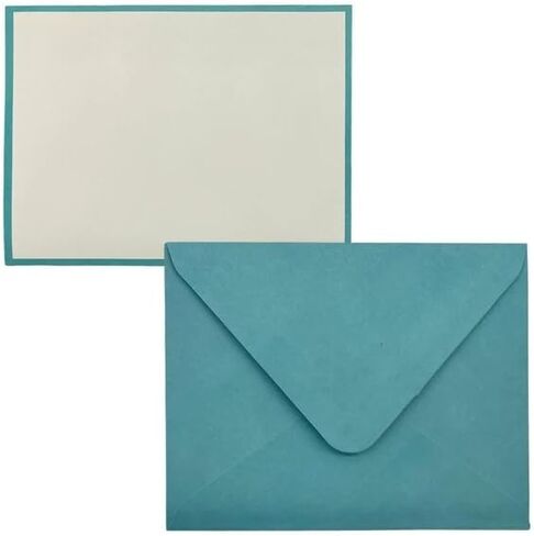 عمليات عرض 16 قطعة فارغة Notecard & Envelope مجموعة - 5.5 × 4.25 بوصة - 8 بطاقات 8 مظاريف (أخضر) in Kuwait