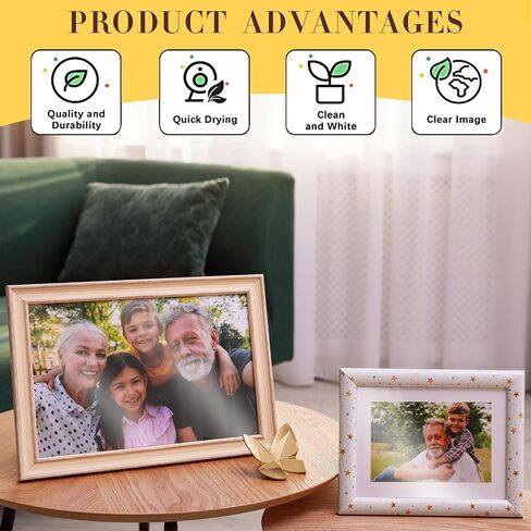 Fainne 400 Sheets Photo Paper 8.5 x 11 in Glossy Double Sided 54lbs 9.5mil 200gsm Photo Paper Glossy Card Stock for Inkjet Printing Printer Making Pictures Calendar Greeting Card Printing in Saudi Arabia