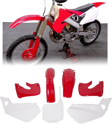 ECOTRIC Red Plastic Kit Bodywork Compatible With 1997 1998 1999 CR250 CR250R Honda in Saudi Arabia