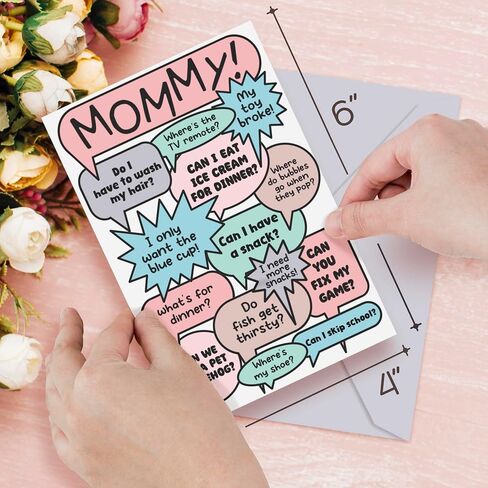 Honeyplum Funny Mothers Day Card For Wife, Daughter - Hilarious Gift From Husband to Moms or Daughters With Young Children - 4 x 6 Inches in Saudi Arabia
