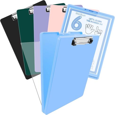Clipboard with Storage, Clip Board Storage Clipboard with Clear Panel for Dry Erase Quick Reference, Plastic Clip Boards 8.5x11 Folder Case for Teacher School Office Supplies (Light Pink) in Kuwait