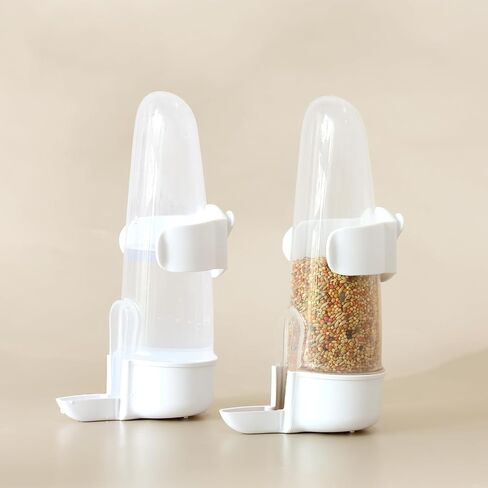 Bird Feeder Automatic Bird Water Dispenser for Cage No Mess Parrot Feeder Automatic, PP Material, 200ml/6.8fl oz (2PCS) in Saudi Arabia