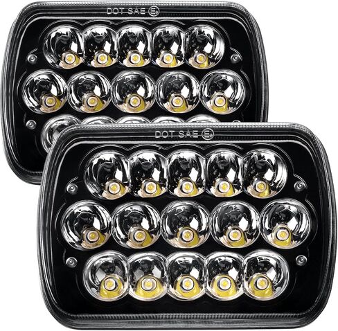 Pair Headlights Assembly Compatible with 2014-2015 Chevy Silverado 1500 Left and Right Side Replacement Headlamp Black Housing Amber Reflector in Kuwait