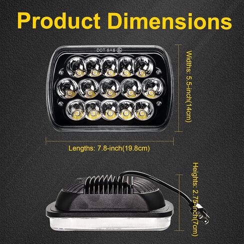 Pair Headlights Assembly Compatible with 2014-2015 Chevy Silverado 1500 Left and Right Side Replacement Headlamp Black Housing Amber Reflector in Kuwait