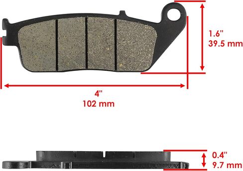 Caltric Front and Rear Brake Pads Compatible with Victory Kingpin/Magnum 2010-2017/2203679 2204196 in Saudi Arabia