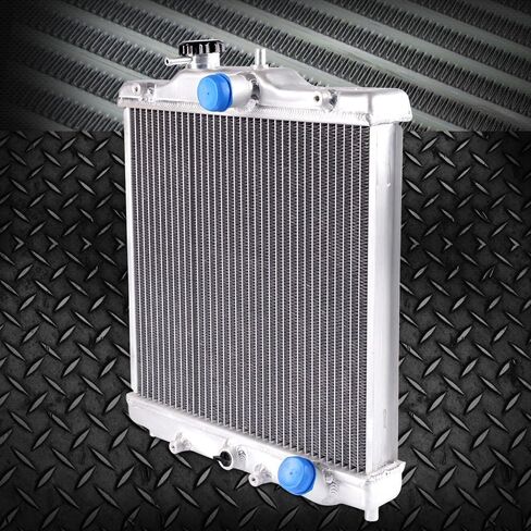 G-Plus 2 Row 42mm 42mm Aluminium Chaiator ، متوافق مع 1992-2000 Honda Civic B16A B18C Type R (In/Out 32mm) Cull Maving Radiator Stop STOP in Kuwait