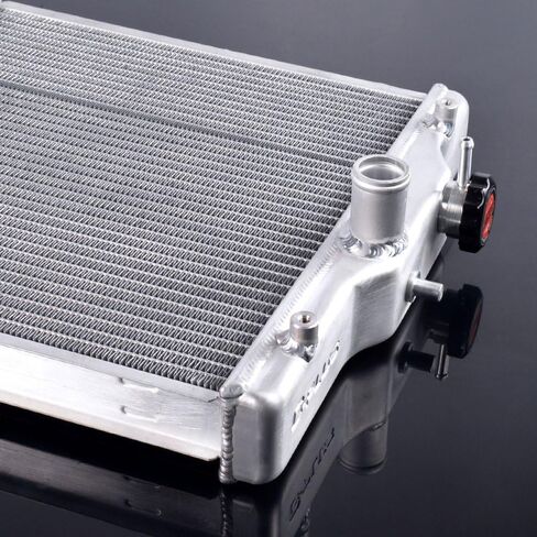 G-Plus 2 Row 42mm 42mm Aluminium Chaiator ، متوافق مع 1992-2000 Honda Civic B16A B18C Type R (In/Out 32mm) Cull Maving Radiator Stop STOP in Kuwait