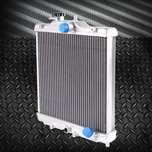 G-PLUS 2 ROW 42mm Aluminum Radiator, Compatible with 1992-2000 Honda Civic B16A B18C Type R (In/Out 32mm) Full Aluminum Racing Radiator Stop Leak in Saudi Arabia