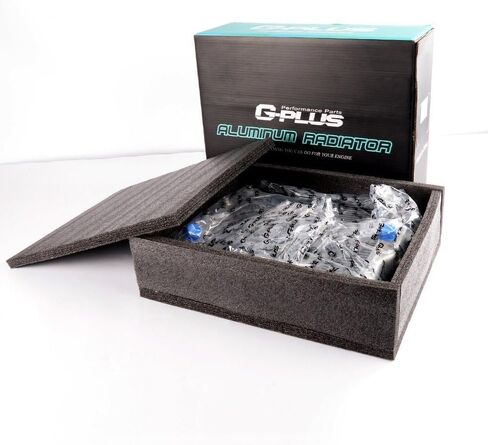 G-PLUS 2 ROW 42mm Aluminum Radiator, Compatible with 1992-2000 Honda Civic B16A B18C Type R (In/Out 32mm) Full Aluminum Racing Radiator Stop Leak in Saudi Arabia
