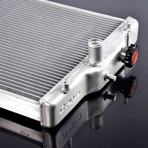 G-PLUS 2 ROW 42mm Aluminum Radiator, Compatible with 1992-2000 Honda Civic B16A B18C Type R (In/Out 32mm) Full Aluminum Racing Radiator Stop Leak in Saudi Arabia