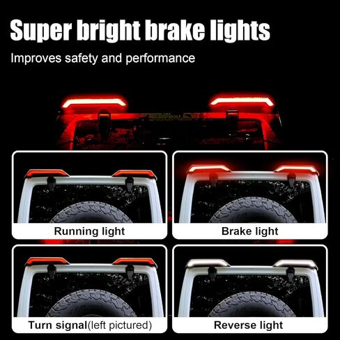 High Mount Brake Light for Jeep Wrangler JK 2007-2018 Brake Light/Driving light/Turn Signal Light/Reversing Light Rear Roof High Wing Tail Light in Saudi Arabia