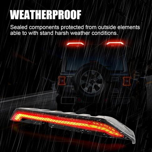 High Mount Brake Light for Jeep Wrangler JK 2007-2018 Brake Light/Driving light/Turn Signal Light/Reversing Light Rear Roof High Wing Tail Light in Saudi Arabia