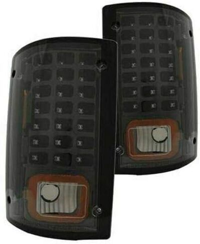 Parts N Go 1995-2012 Econoline E Series Tail Lights LED 00-05 Excursion Black Pair - FO2801114, FO2800114, FO2801190, FO2800190 in Saudi Arabia
