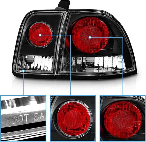 Amerilite Lailights Black for Honda Accord - Side Prastender and Driver in Saudi Arabia
