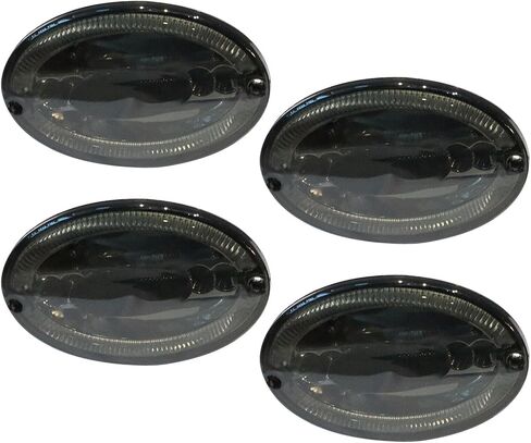 4 PCS LED LED Tail Lights مجموعة متوافقة مع 1997-2004 Corvette C5 ، مصابيح فرامل إشارة المنعطف الخلفي مع المقاومات - أسود in Saudi Arabia