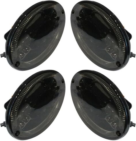 4 PCS LED LED Tail Lights مجموعة متوافقة مع 1997-2004 Corvette C5 ، مصابيح فرامل إشارة المنعطف الخلفي مع المقاومات - أسود in Saudi Arabia