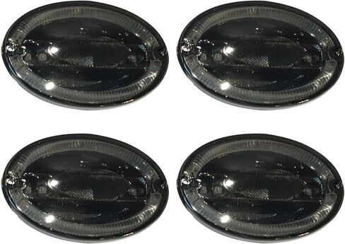 4 PCS LED LED Tail Lights مجموعة متوافقة مع 1997-2004 Corvette C5 ، مصابيح فرامل إشارة المنعطف الخلفي مع المقاومات - أسود in Saudi Arabia