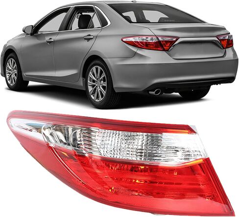 Driver Side Outer Tail Light Assembly Replacement for Toyota Camry 2015-2017 Left Rear Brake Tail Lamp 8156006640 TO2804121 in Saudi Arabia