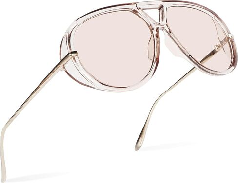 Oversized Aviator Sunglasses Retro Vintage Shades for Women Men Trendy Big Round Shield Sun Glasses in Saudi Arabia