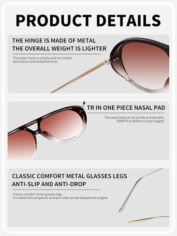 Oversized Aviator Sunglasses Retro Vintage Shades for Women Men Trendy Big Round Shield Sun Glasses in Saudi Arabia