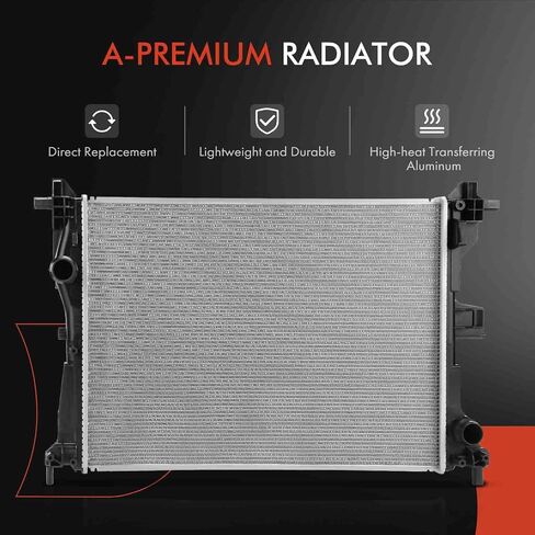 A-Premium Engine Coolant Radiator Assembly Compatible with Fiat 500X 2019-2021 & Jeep BU Series Renegade 2019-2022, 1.3L in Saudi Arabia