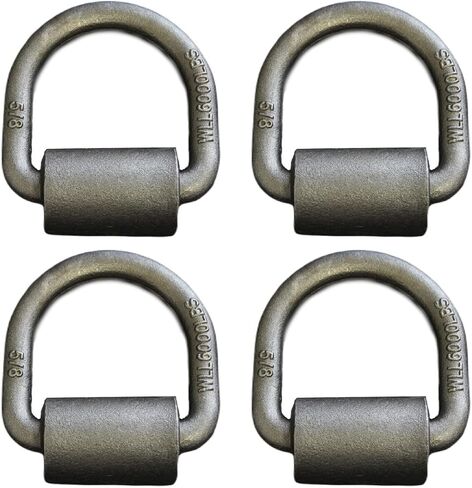 (Pack of 4) 5/8-inch,18,000 Lbs Load Capacity Weld-on Forged Flip D-Ring Anchor in Kuwait