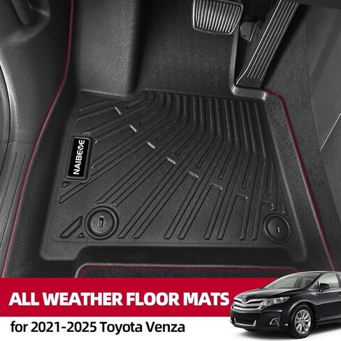 Naibeve Floor Mats for 2021 2022 2023 2024 2025 Toyota Venza-All Weather for Toyota Venza Floor Mats Liners 2 Row & Cargo Liner & Seats Back Cover(Floor Liner+Backrest Mats+Trunk Mat) in Kuwait