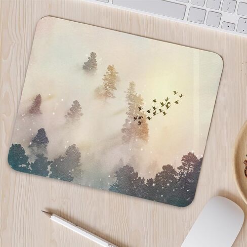 Trendy Preppy Romance Mouse Pad,Black Mouse Pads for Desk Non-Slip Rubber Base Mousepad for Laptop,Non-Slip Rubber Base Mousepads for Home Office Dorm Desk Decor,9.5x7.9 inches in Saudi Arabia