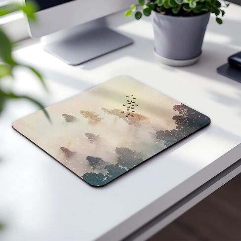 Trendy Preppy Romance Mouse Pad,Black Mouse Pads for Desk Non-Slip Rubber Base Mousepad for Laptop,Non-Slip Rubber Base Mousepads for Home Office Dorm Desk Decor,9.5x7.9 inches in Saudi Arabia
