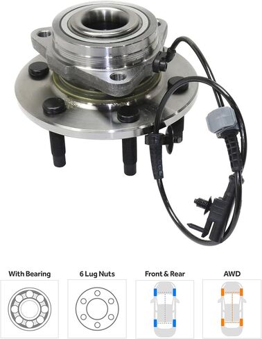Garage-Pro Front Wheel Hub بديل لشيفروليه سيلفرادو 1500 2007-2013 Tahoe 2007-2014 GMC Sierra 1500 2007-2013 RWD اليسرى أو الأيمن ، 4WD ، مع حزمة الشرطة ، AWD 6 Lugs# 22841381 in Saudi Arabia