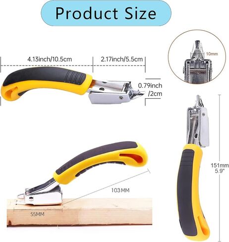 4Pcs Upholstery Staple Remover Nail Puller Nail Remover Tool Set with End Cutting Pliers Tack Puller Staple Puller Tool for Carpet Furniture Wooden Photo Frame Floor,Zipper Package in Kuwait