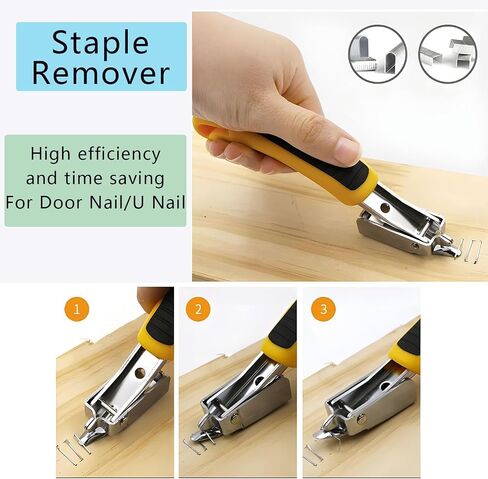 4Pcs Upholstery Staple Remover Nail Puller Nail Remover Tool Set with End Cutting Pliers Tack Puller Staple Puller Tool for Carpet Furniture Wooden Photo Frame Floor,Zipper Package in Kuwait