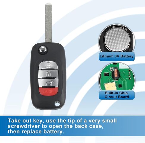 X AutoHaux CWTWB1G767 4 BUNTUR FLIP CAR بدون مفتاح التحكم عن بعد مفتاح التحكم عن بُعد FOB FOB SMART FOB SMART FORFOUR 2015-2017 FORTWO 2015-2017 433MHZ Chip 4A 2PC in Saudi Arabia