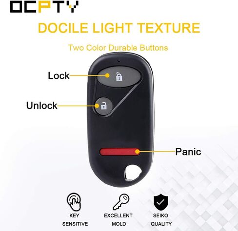 OCPTY 1 X Flip Key Entry Remote Control Key Fob Transmitter Replacement for Honda for Civic for Pilot NHVWB1U521 3 Buttons in Saudi Arabia