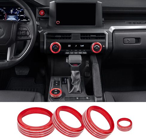 ل Toyota Tacoma 2024 2025 لـ 4Runner 2025 مع 4 "مفاتيح العرض الملحقات الداخلية ، غطاء مفتاح AC Comple in Kuwait