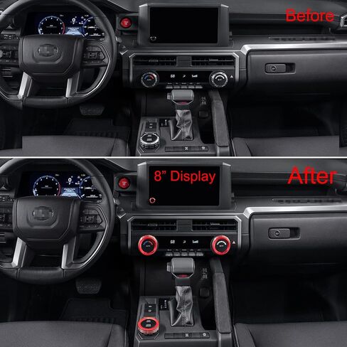 ل Toyota Tacoma 2024 2025 لـ 4Runner 2025 مع 4 "مفاتيح العرض الملحقات الداخلية ، غطاء مفتاح AC Comple in Kuwait