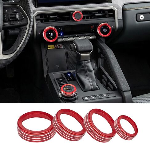 ل Toyota Tacoma 2024 2025 لـ 4Runner 2025 مع 4 "مفاتيح العرض الملحقات الداخلية ، غطاء مفتاح AC Comple in Kuwait