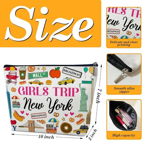 Spain Travelling Gift Makeup Bag, City Travel Cosmetic Bag for Purse, Watercolor Makeup Bags, Spain Souvenir, Trip Favors for Traveller Lovers, City Themed Organizer in Saudi Arabia